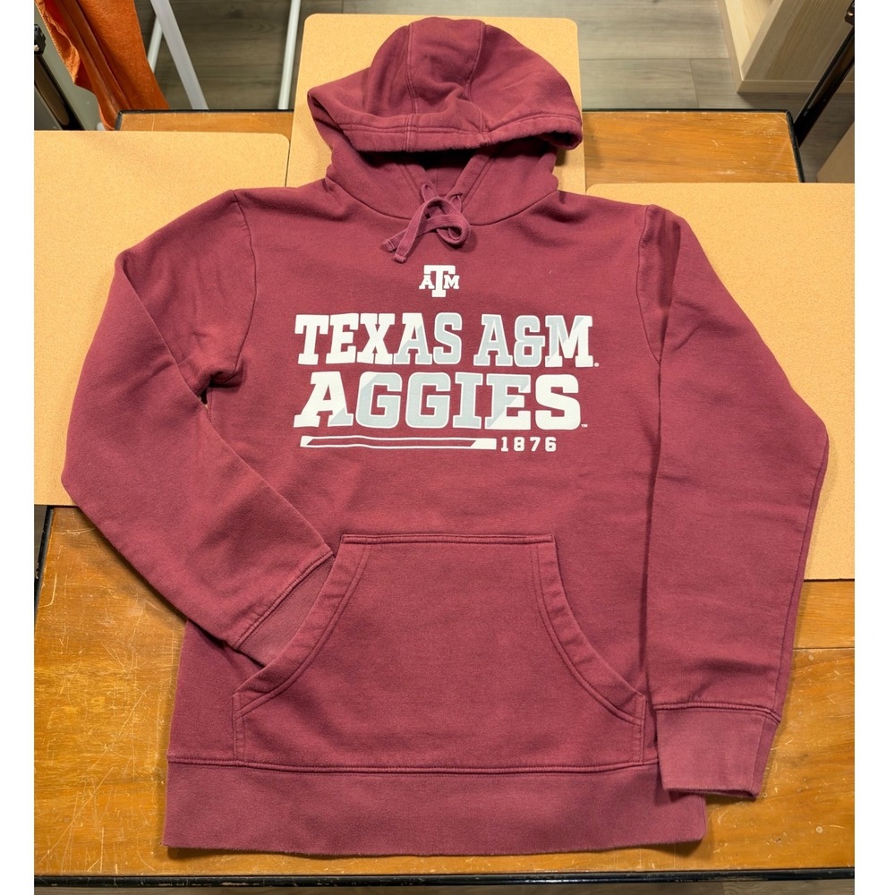 Fanatics Texas A&M Aggies Hoodie Men's Small Maroon Excellent Graphic Pullover